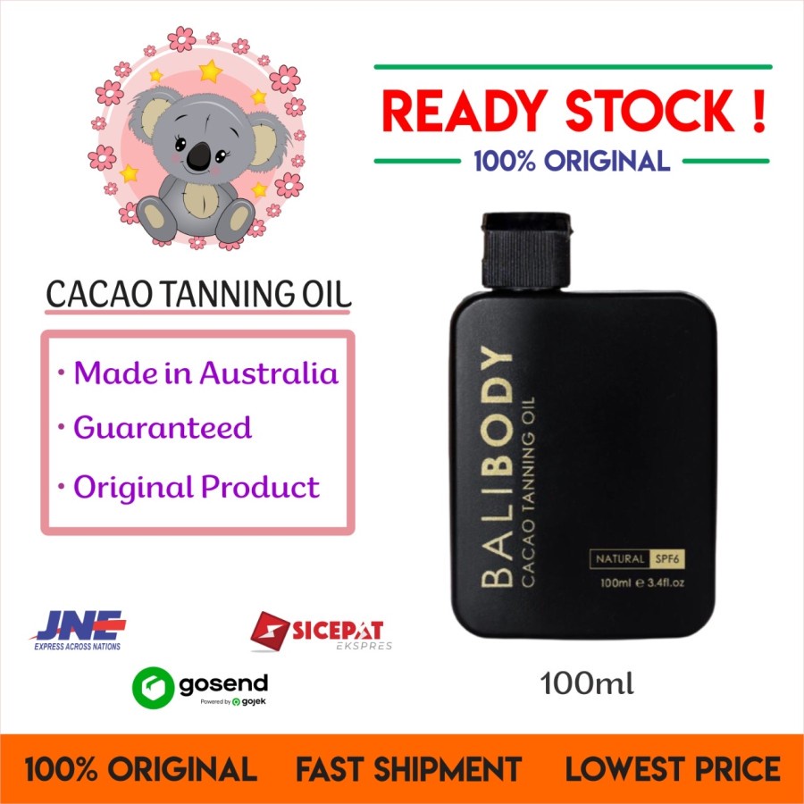 Bali body cacao tanning oil spf6
