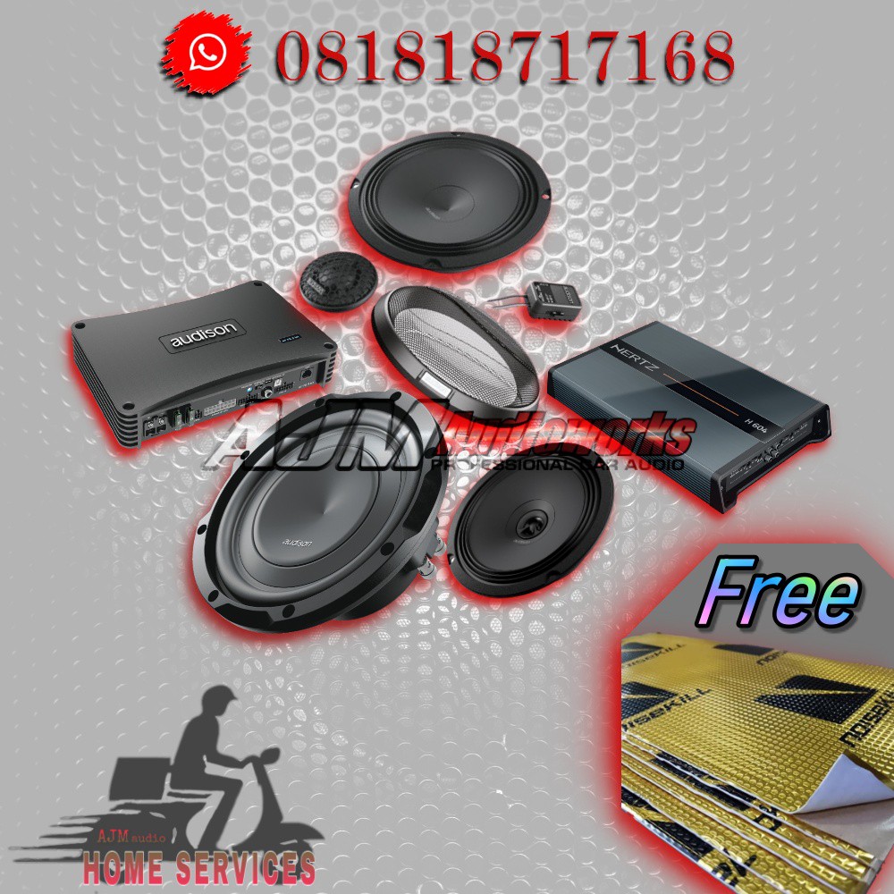 Paket Fullset System Audio Mobil AUDISON