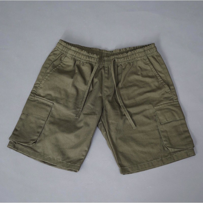 SVGE DENIM “Nexsa” Short Pants Cargo Green Olive