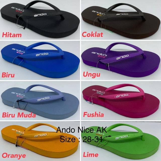 Sandal Jepit Anak Perempuan ANDO NICE AK (28-31)