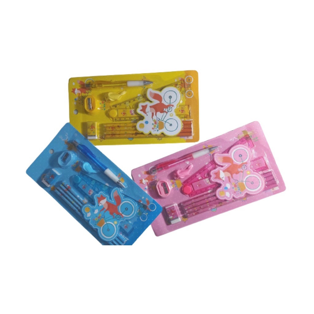 Paket Alat Tulis Anak Dengan Karakter Lucu ATK 661