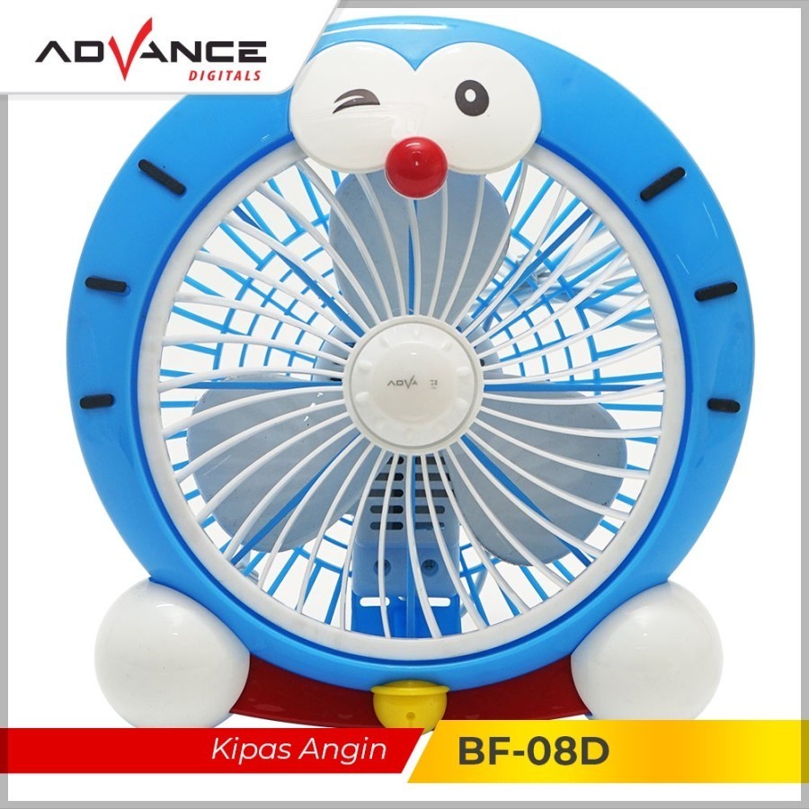 Kipas Angin ADVANCE BF-08D Karakter Doraemon Duduk 8 inch Original