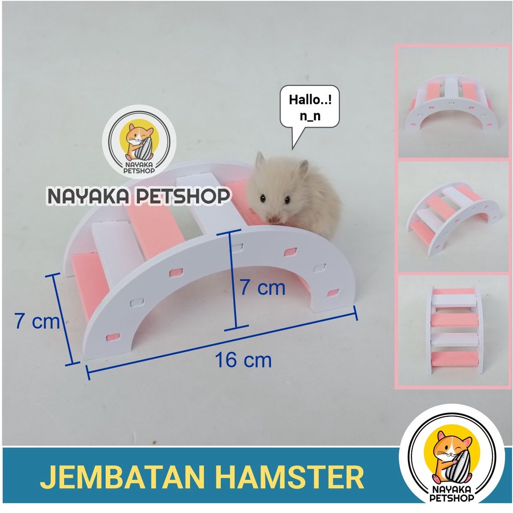 Mainan Hamster Ayunan Jungkat Jungkit Jembatan Perosotan Hamster