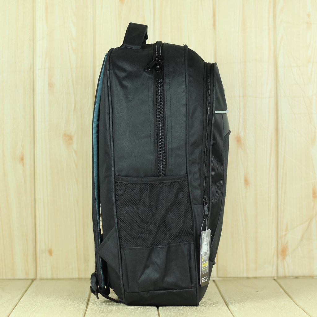 Ransel Outdoor Tas Hitam Backpack Sekolah Rebound Garis Atas Silver Tas Laptop Keren Sma Tebal