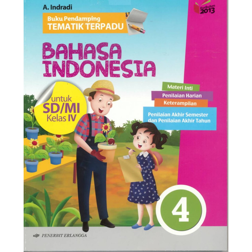 BUPING Buku Pendamping Tematik Terpadu BAHASA INDONESIA UNTUK KELAS 1 2 3 4 5 6 SD/MI PENERBIT ERLANGGA BARU DAN ORIGINAL-4