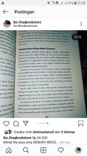 Jejak kehidupan diplanet lain