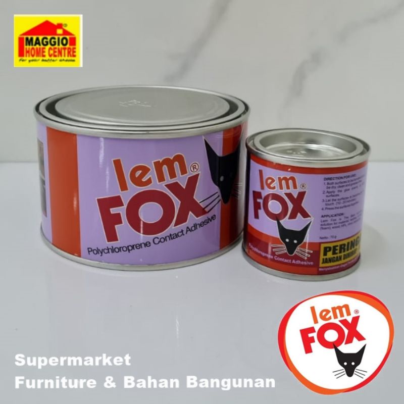 

LEM KUNING KAYU KERTAS - LEM SERBAGUNA - LEM FOX 70/300gr - LEM FOX - WELLBEST