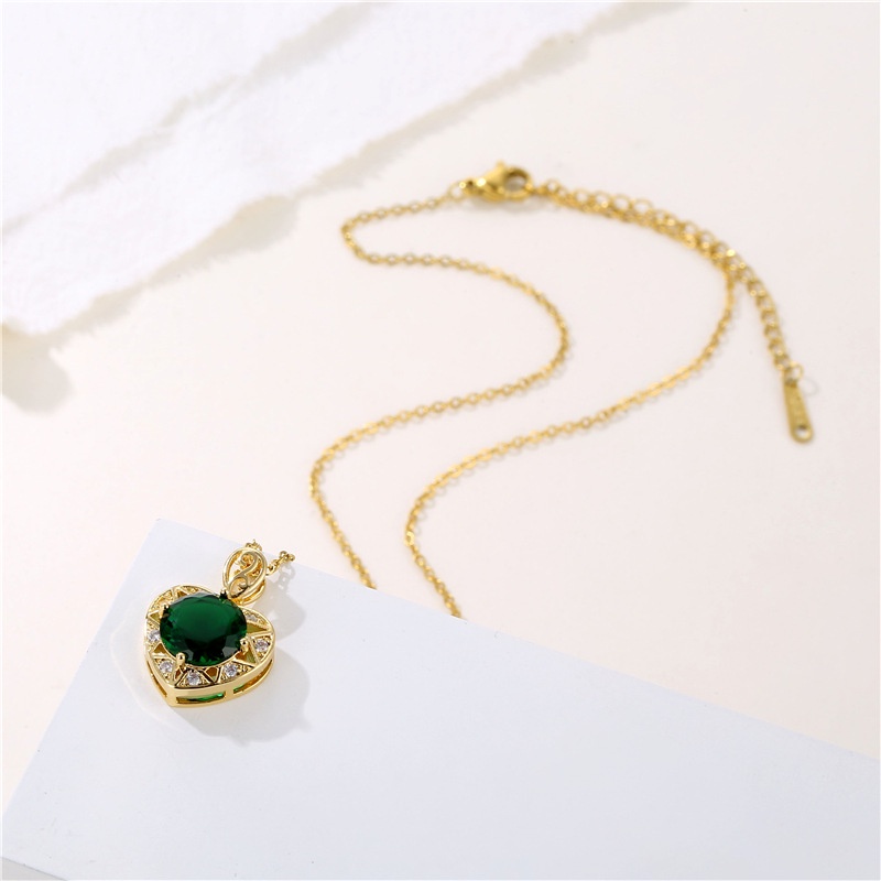 ENXI Kalung Emas Asli Kadar 375 Kalung Wanita Fashion Korea  N-22064