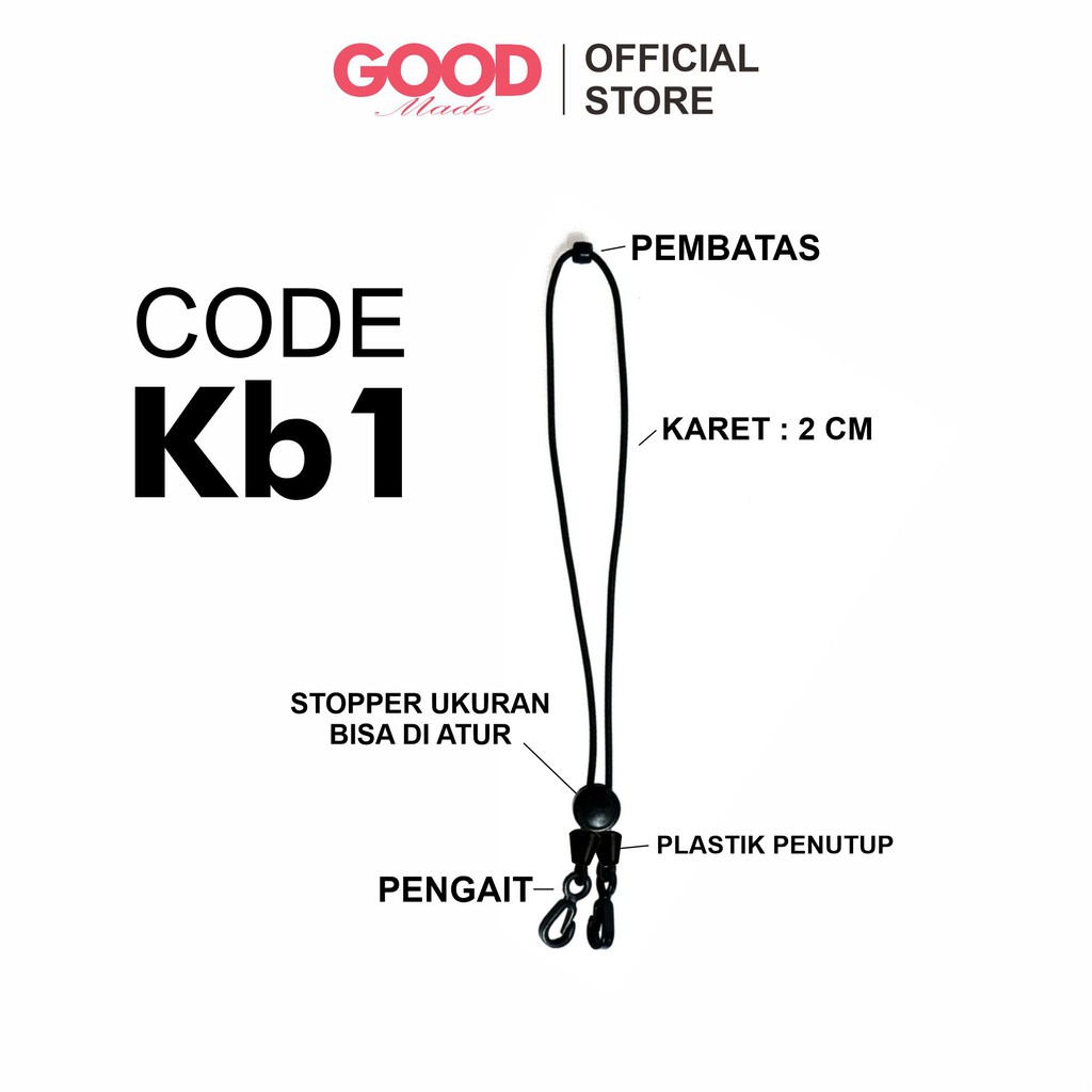 GOOD MADE - Mask Strap / Tali Masker / Kalung Masker hijab / Kalung Masker / Strap Masker Elastis KB1