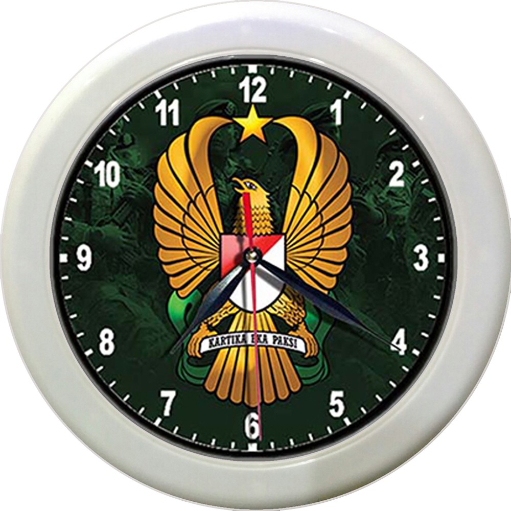 JAM DINDING TNI-AD   (DIAMETER 30CM)