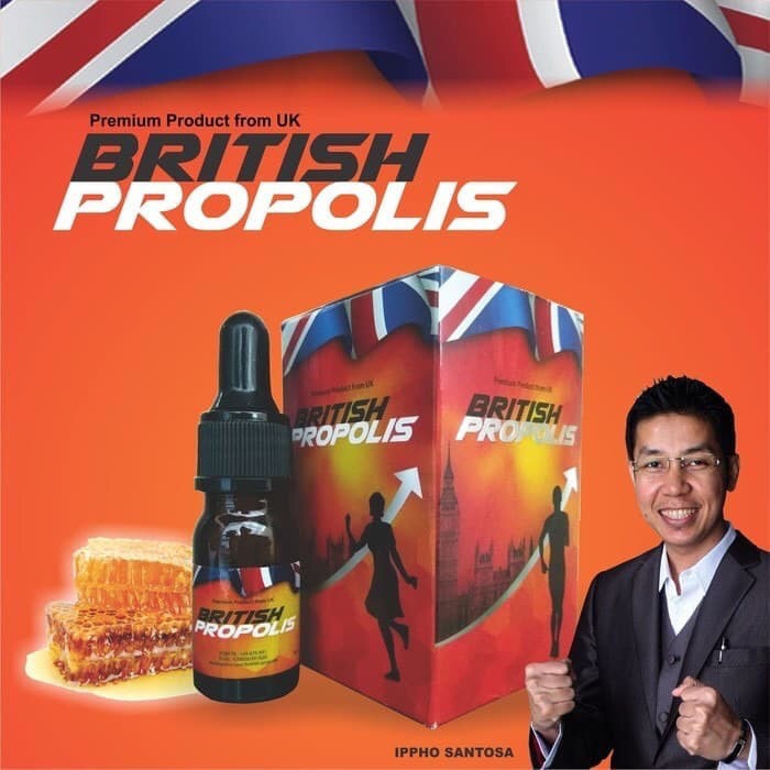 BRITISH PROPOLIS PAKET 10 BOTOL AGEN PLUS|MENGOBATI KOLESTEROL DIABETES ASAM URAT|BISA BAYAR {COD}