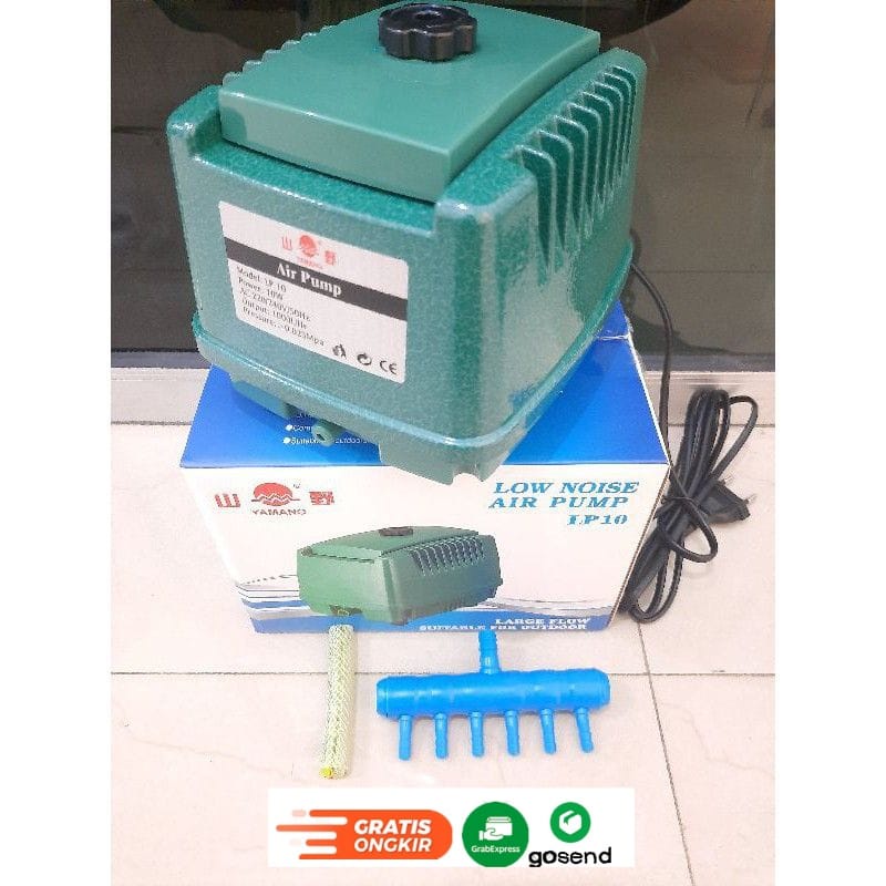 Air Pump Aerator Blower YAMANO LP 10  Airpump Besar Kolam Aquarium Penambah Oksigen Gelembung