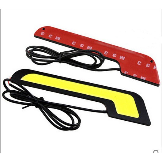 LED Car Driving Daylight Daytime Running COB LED Head Lamp Lampu DRL White Fog Light L Mode