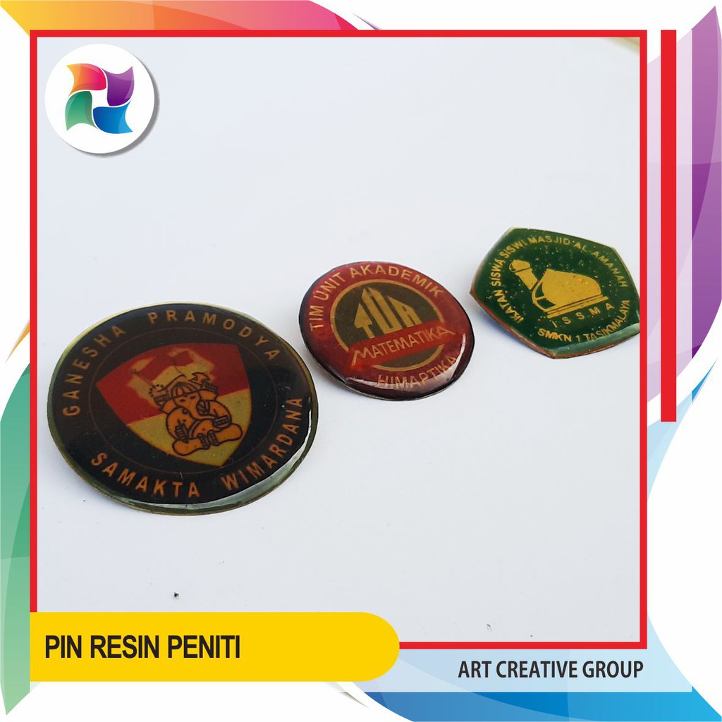 

PIN RESIN PRINT STICKER VINYL / TRANSPARANT