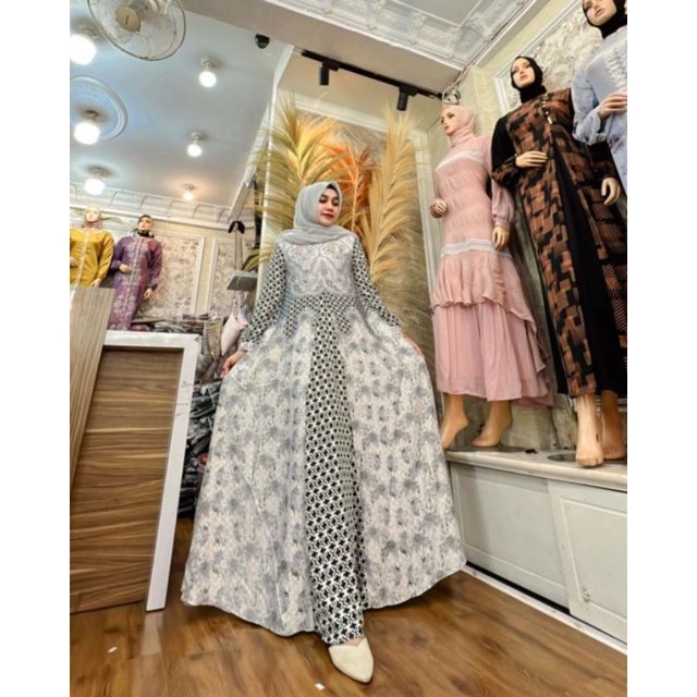 KESYA DRESS MOTIF 2 BY MAREVI/DRESS MAREVI/DRESS TERBARU/DRESS ORIGINAL