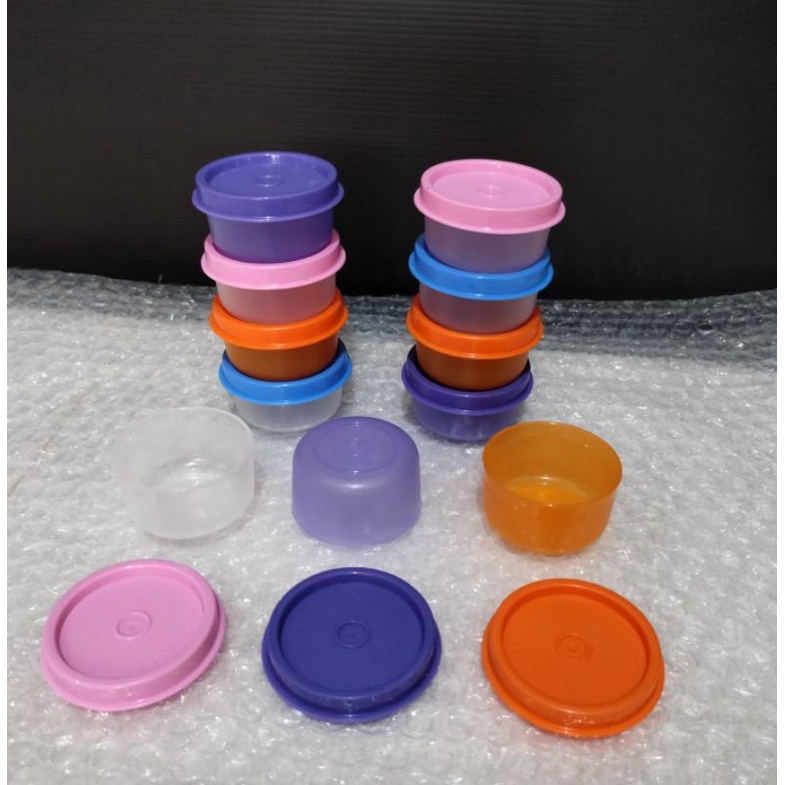 Mini Round/MM Round/Snack cup/Tupperware ungu/Tupperware mini