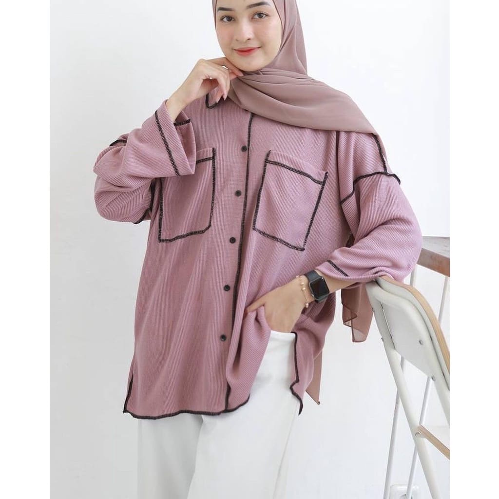 BEFAST - ZEC OOTD Wanita Cardigan MAEDA / Cardi Anggi / Cardigan Wanita Kekinian 2021 / Outer Trendy / Cardigan Polos Casual / Cardigan OOTD Wanita Hits / Cardigan Remaja Keluaran Terbaru