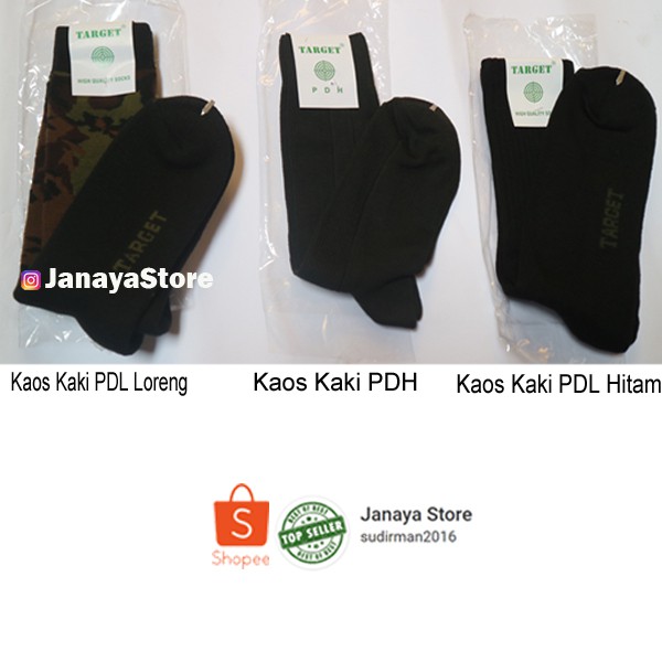 Kaos Kaki PDL Target Kaos Kaki PDH Target Kaos Kaki PDL Loreng Target Original