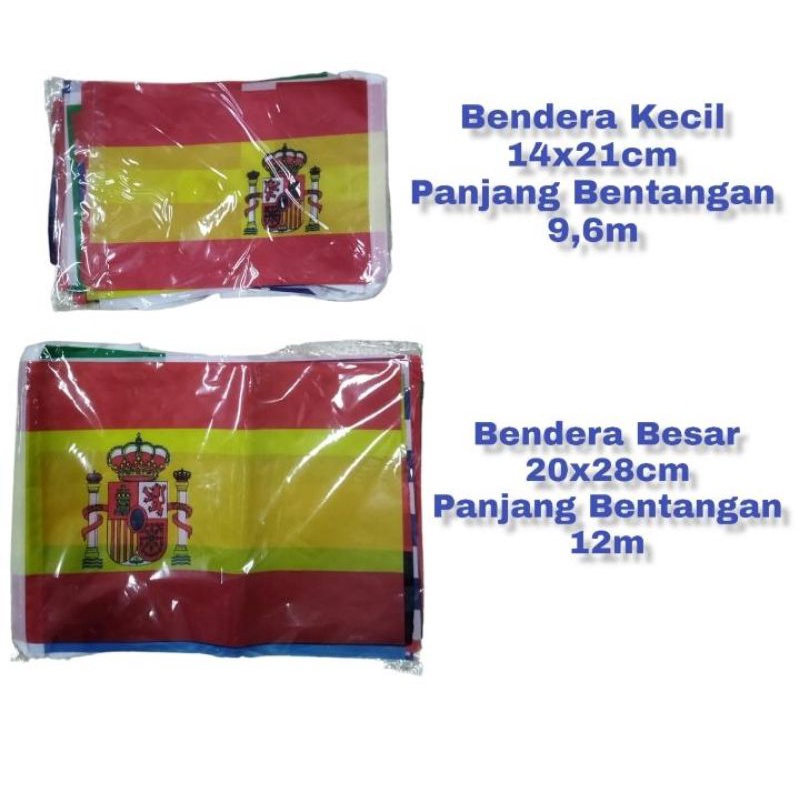 Bendera World Cup Qatar 2022 / Bendera Renceng Piala Dunia Qatar 32 Negara / Bendera Pildun / Dekorasi Bendera Piala Dunia / Pernak Pernik Pesta / Hiasan / Dekorasi Nobar / sport collection jakarta