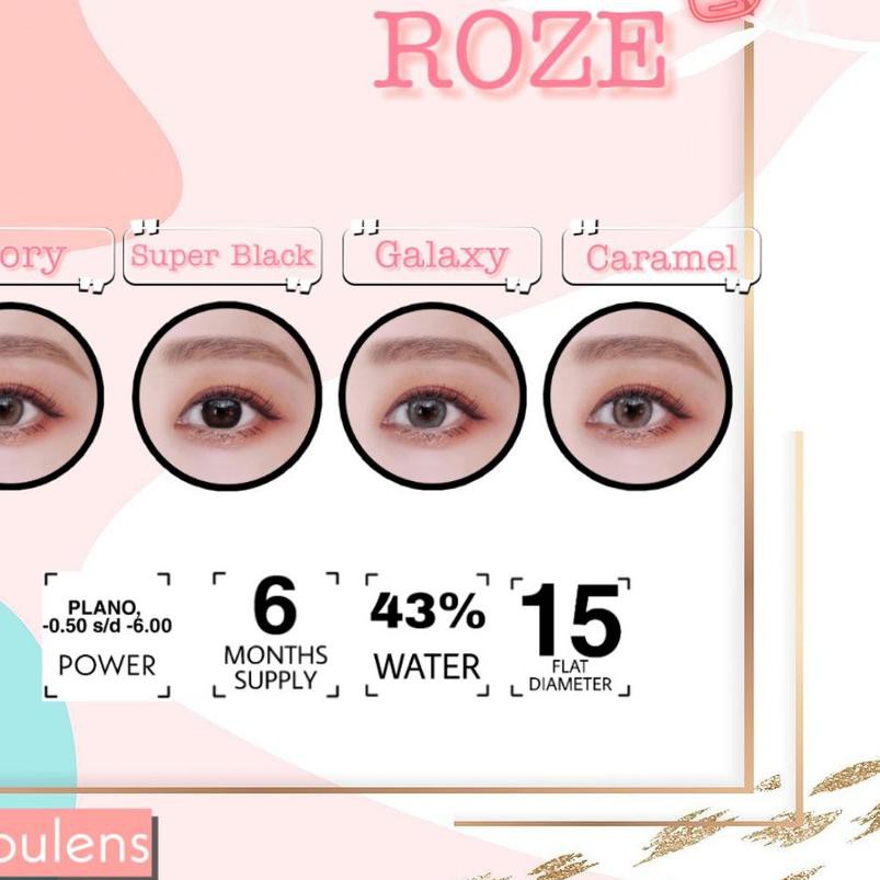 Softlens Nobly Idol Roze Super Black Minus 3 25 S D 6 00 Soflense Soflens Shopee Indonesia