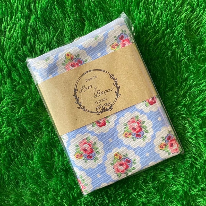 ViebeeSHOP ~ WEDDING SOUVENIR PONOROGO Pouch Serba Guna Dompet Kanvas ukuran 20X15 MUAT BANYAK