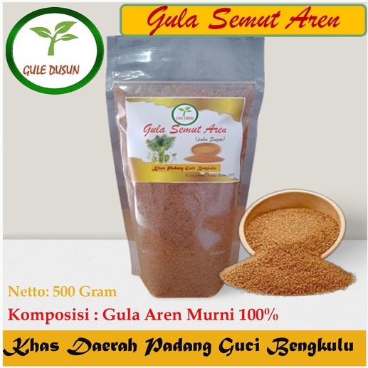 

GULA AREN SEMUT 500 GRAM /GULA MERAH/GULA BUBUK ASLI PADANG GUCI BENGKULU GRADE A
