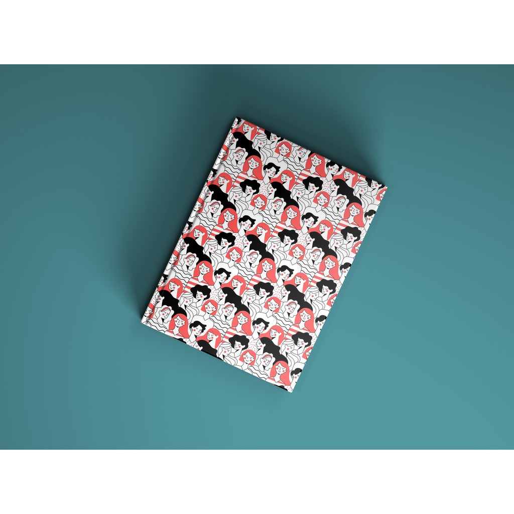 

NOTEBOOK / BUKU CATATAN WOMEN DOODLE EDITION A5 HARDCOVER , NOTEBOOK CUSTOM