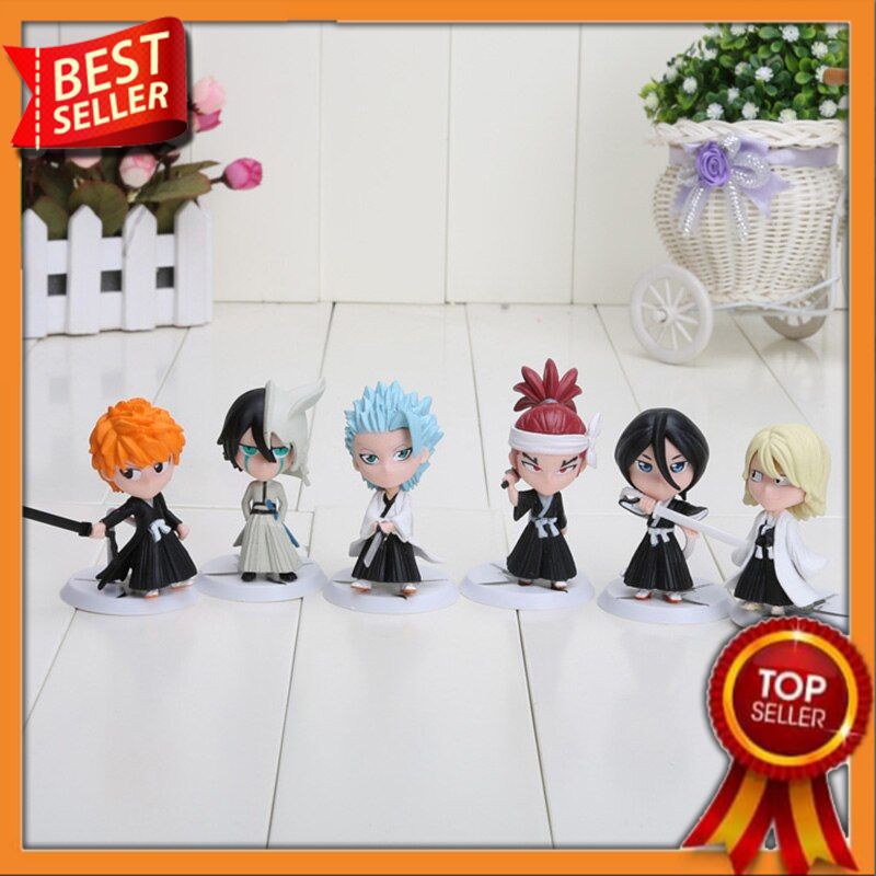 Action Figure Impor 6 Pcs/set Bleach Ulquiorra Cifer Ichigo Renji Ichimaru Gin Toushirou Pvc Aksi An