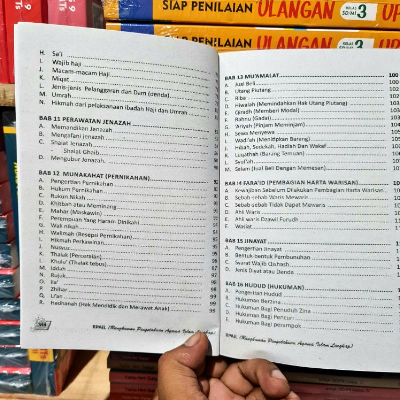 Buku RPAIL Untuk SD, SMP, SMA dan UMUM : Rangkuman Pengetahuan Agama Islam Lengkap