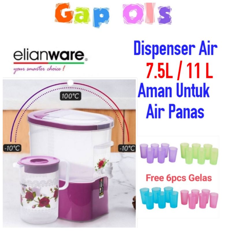 ELIANWARE Dispenser Air BPA FREE ELIANWARE Water Dispenser Tempat Minum