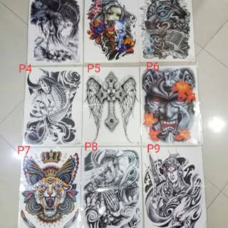  TATO  TEMPORER  FULL PUNGGUNG  TEMPORARY TATTOO BACK YAKUZA 