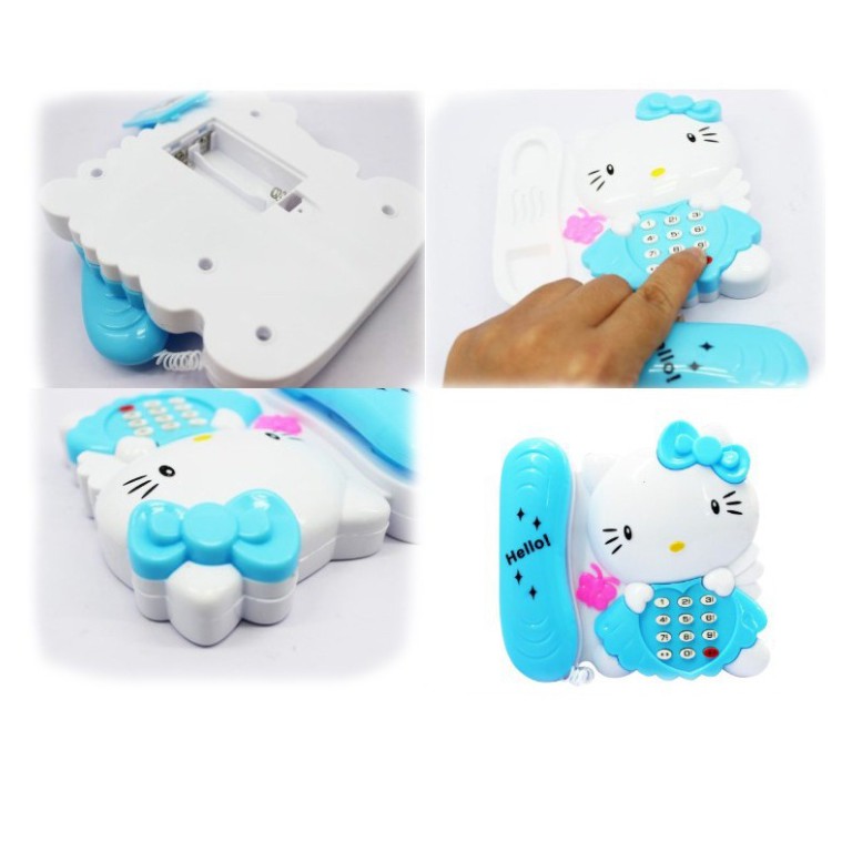 Mainan Musik Telepon Telpon Anak Karakter Hello Kitty Phone Murah Lucu Kekinian CBKS BS