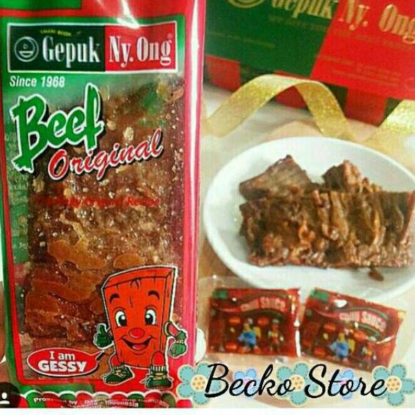 

Diskon KAB0O Gepuk Ny Ong Beef / Daging Sapi (Original / Extra Pedes / Salty) Khas Bandung 95 Diskon