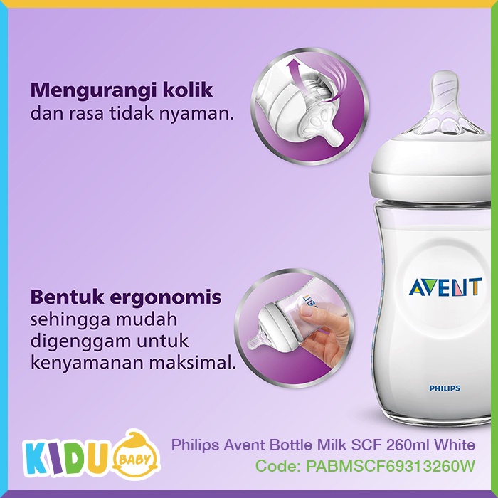 Philips Avent Bottle Milk SCF693/13 260ml White Botol Susu Bayi dan Anak Kidu Baby