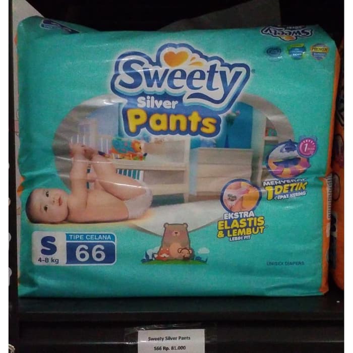 Pampers Sweety Silver Pants S66