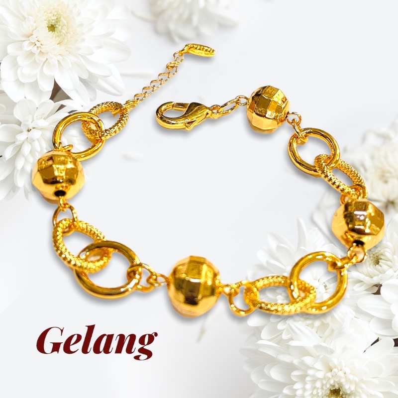 Gelang  lapis emas yaxiya xuping  gelang jurai juarai