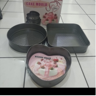 ES544 CETAKAN LOYANG KUE 3 IN 1 BONGKAR PASANG TEFLON MOULD