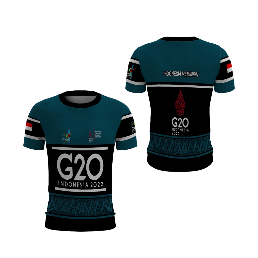 [Riashop] Kaos G20 Indonesia | Kaos Pria G20 Lengan Pendek | Kaos G20 2022 Indonesia Memimpin
