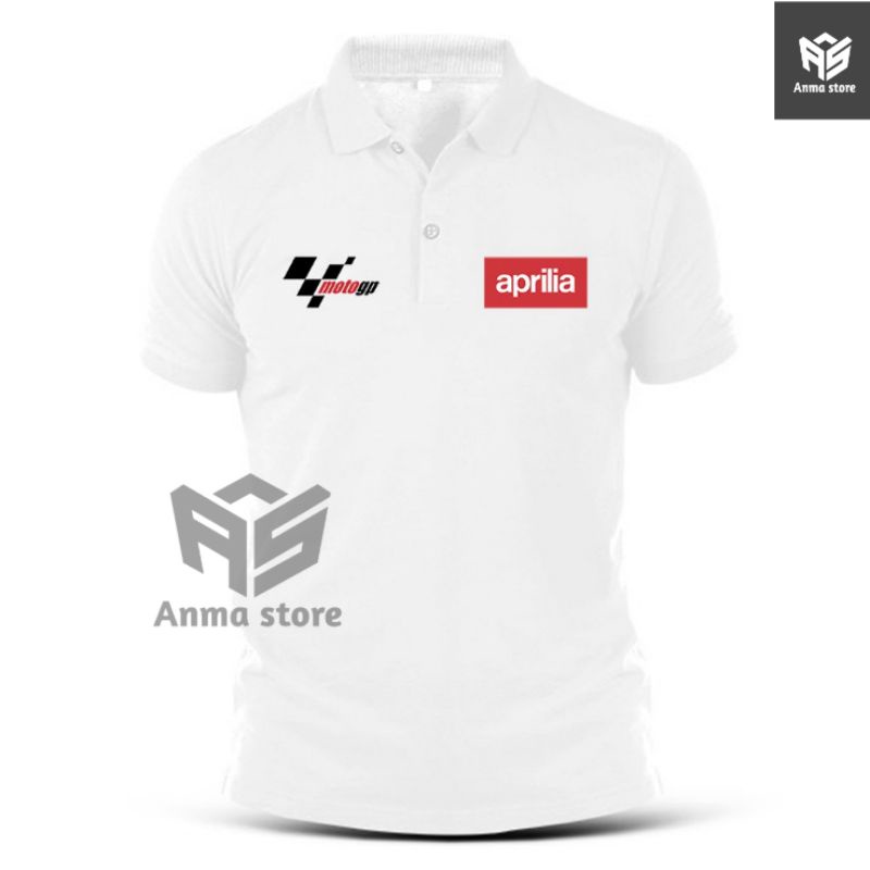 Kaos Kerah Polo shirt Aprilia Moto GP