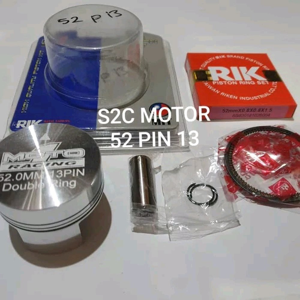 Piston Kit Seher Kit Moto 1 Diameter 52 pin 13