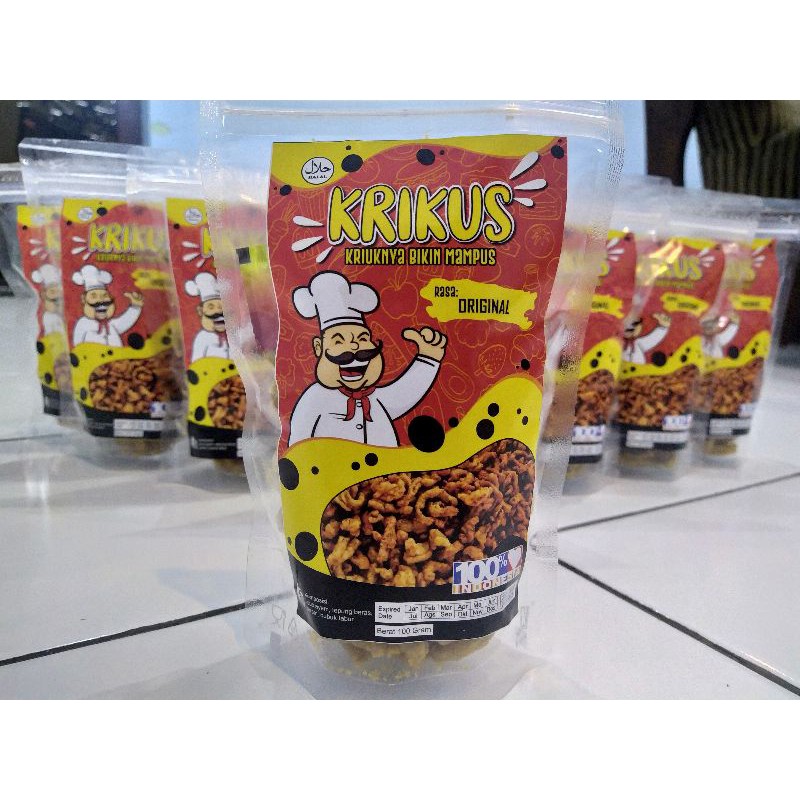 

Kripik Usus Krikus Original 100 gram