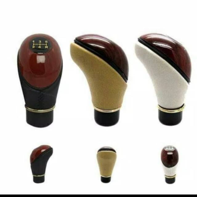 Gear/ shift knob motif kayu kombinasi mobil universal