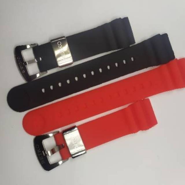 TALI JAM SEIKO DIVER 22MM RUBBER SILICONE SEIKO DIVER 22MM ORIGINAL SEIKO