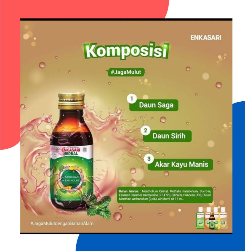 ENKASARI HERBAL 120ML OBAT KUMUR UNTUK SARIAWAN