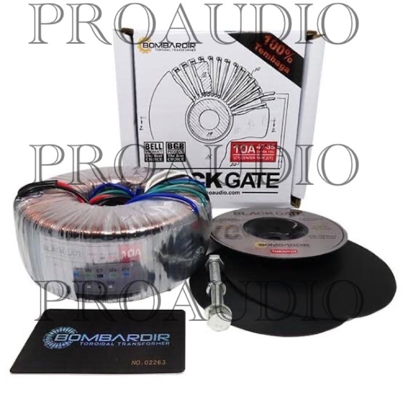 Trafo Donat Toroid BLACKGATE 10A 47V CT 10 A 47 V Original