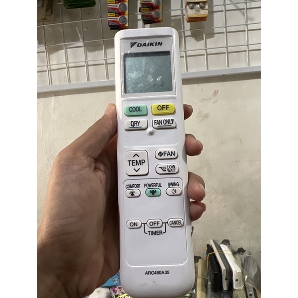 REMOTE REMOT AC DAIKIN ARC480A35 ORIGINAL ASLI