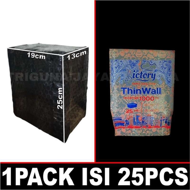 Thinwall 1000ml Kotak Rectangle Dus Semua Jasa Kirim Ekspedisi Box Nasi