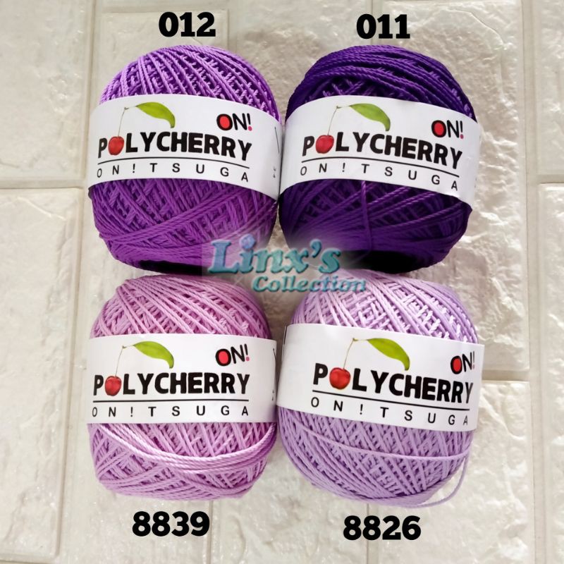 Benang Rajut Polyester Onitsuga Polycherry Ungu