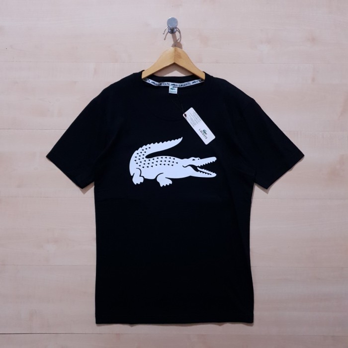 KAOS T SHIRT LACOSTE SPORT TEE BLACK - M