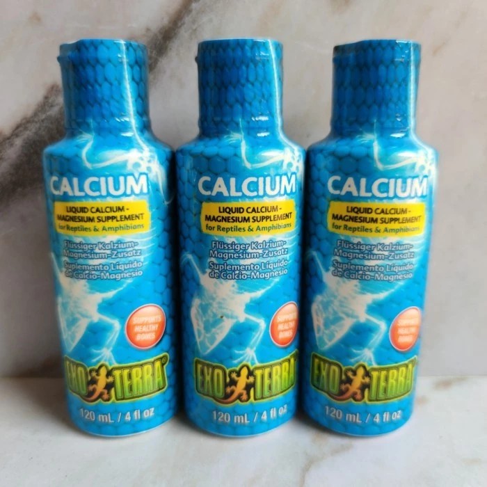 Kalsium Kura, Kalsium Reptil, Kalsium Cair, Kalsium Exoterra 120 ml